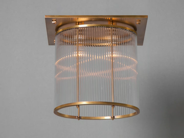 PETITOT I - Handmade brass ceiling lamp by Patinas Lighting - view 3